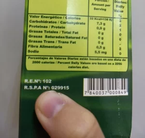 Registro de producto