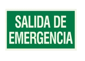 cartel de emergencia