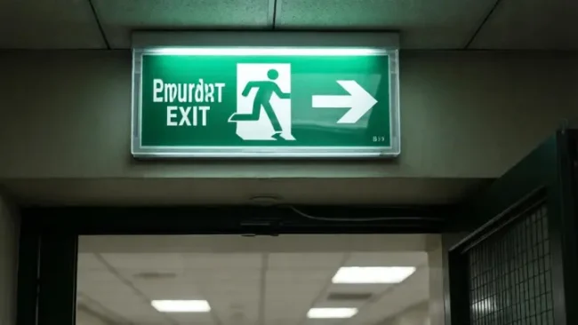 señalización de emergencia