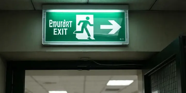 señalización de emergencia